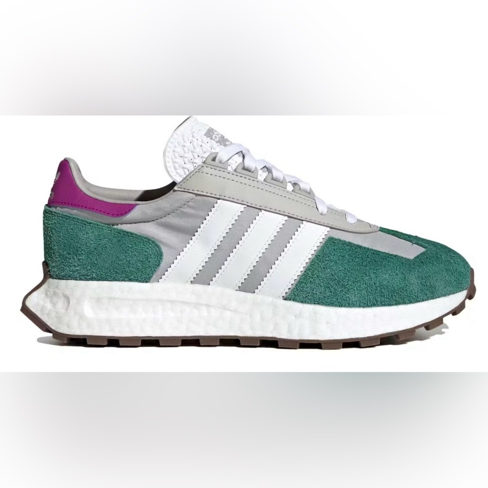 Adidas Green and Purple Sneakers